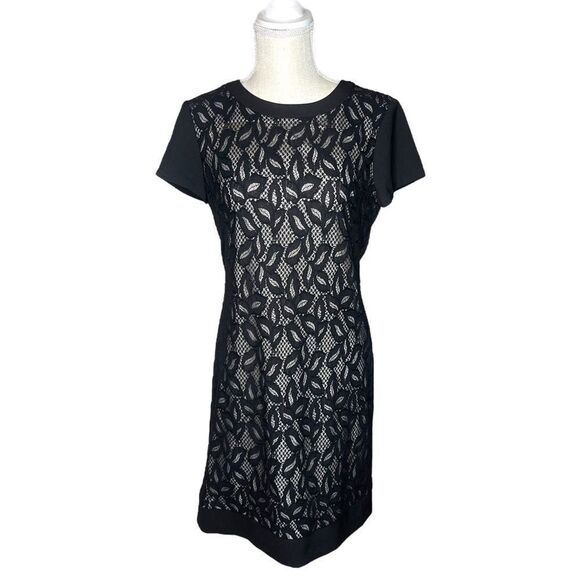 White House Black Market Lace Shift Dress Size 6 - Picture 2 of 12